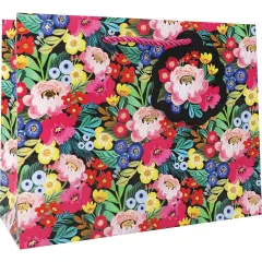Pack/6: Floral Burst Gift Bag - 10 x 4 x 8"
