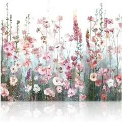 Paint by Numbers kit for Adults Flowers Pink