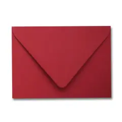 Colorplan SCARLET - 91 Lb. / 135 gsm / 8 pts Matte Premium Cardstock Paper Text A2 Euro Flap Envelopes Bulk Pack of 250