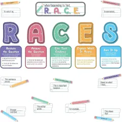 37-Piece Races Writing Process Bulletin Board