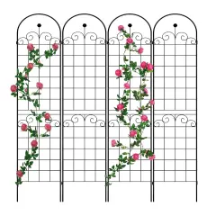 4-Pack 86.7'' Rustproof Metal Garden Trellis