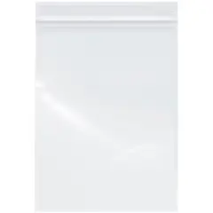 Plymor 6" x 8", 4 Mil Heavy Duty Zipper Reclosable Plastic Bags