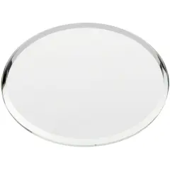 Plymor 2.5" Round, 3mm Thick Beveled Glass Mirror Circle