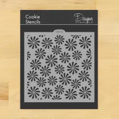Candy Swirls Cookie & Craft Stencil | CM033 by Designer Stencils | Cookie Stencils for Royal Icing, Airbrush, Dusting Powder |