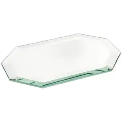 Plymor 4" x 6" Long Octagon, 5mm Thick Beveled Glass Mirror