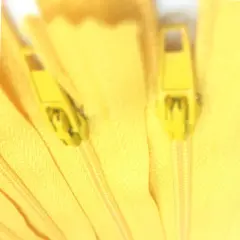 Yellow Generic Nylon Zippers #3 Coil Closed Bottom