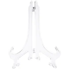 Bard's Hinged Clear Plastic Plate Stand, 9" H x 7" W x 6" D (For 9" - 10.5" Plates)