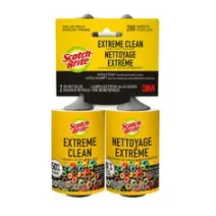 Scotch-Brite&trade; Extreme Clean Lint Roller Twin Pack 830RS-100TP, 4.0 in x 54.9 ft (10.1 cm x 16.7 m)