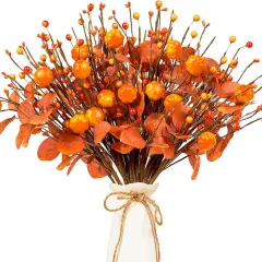 12 PCS Fall Berry Stems - 17 Inch