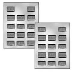 Rectangle Chocolate Mint with Scroll Mold