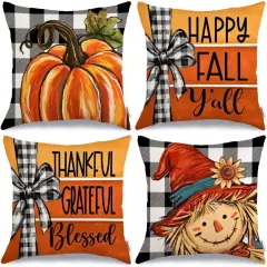 Fall Throw Pillow Covers 18x18 Inch