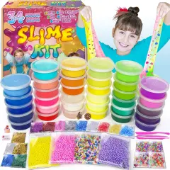 34 Cup DIY Butter & Crystal Slime Making Kit