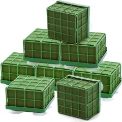 8 Pack Square Floral Foam Cage - Floral Foam Blocks with Suction Cup