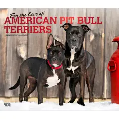 American Pit Bull Terriers | 2026 14 x 24 Inch (Hanging) Monthly Deluxe Wall Calendar | Plastic-Free