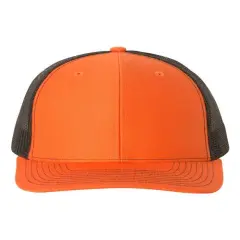 Richardson&reg; Snapback Trucker Cap Orange/ Black