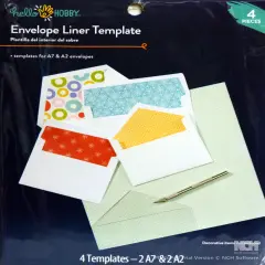 Hello Hobby Envelope Liner Template - 4 Pieces