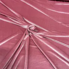 1 Yard Durable Stretch Velvet Fabric for Home, Office & Events 58/60" Width Dusty Rose