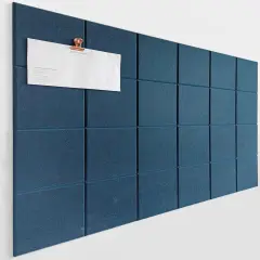 Cork Board 24 x36 Alternative - 6 Pack Felt Wall Tiles