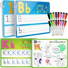 36pcs Alphabet Number Painting Coloring with Pens