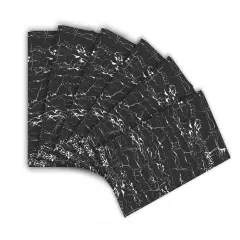 6 Pack of Marble Peel and Stick Backsplash Waterproof Washroom Wall Panels - 11.8"x23.6" Marble-White Veins