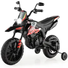 Costway 12V Licensed Aprilia Kids Ride On Motorcycle Electric Dirt Bike with Light & Music