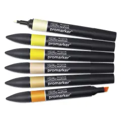 Winsor & Newton Promarkers - Set of 6, Yellow Tones