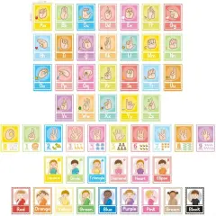51Pcs ASL Alphabet Line Bulletin Board Set