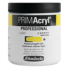 Schmincke Primacryl Professional Acrylic Paint - Cadmium Yellow Light, 237 ml Jar