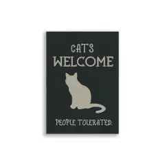 Cats Welcome Burlap Garden Flag