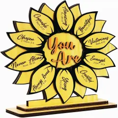 God Says You Are 2-Layer Wood Plaque, Christian Gifts for Women Birthday