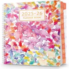 Academic Planner 2025-2026 - 8.5 x 11 (Watercolor)