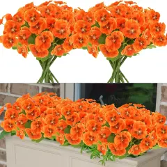 6 Bundles Artificial Fall Flowers Outdoors