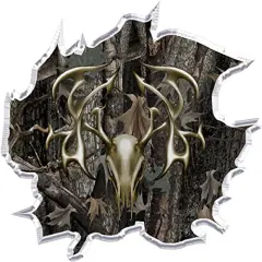 Camouflage Deer Hunting Camo Birthday Cake Topper Edible Icing Image 1/4 Sheet Frosting
