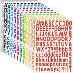 3024 Letter Stickers 24 Sheets Alphabet Number