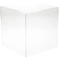 Plymor Clear Acrylic Display Case, 11" x 11" x 11" No Base