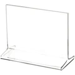 Plymor Clear Acrylic Sign Display / Literature Holder (Top-Load), 5" W x 3.5" H