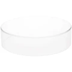 Plymor Clear Acrylic Round Cylinder Display Riser, 2" H x 8" D