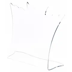 Plymor Clear Acrylic Winged Necklace Display Stand, 8.5" W x 3" D x 7.25" H