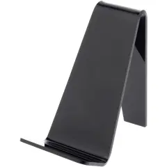 Plymor Black Acrylic Book Easel with 1.25" Flat Ledge, 2.375" W x 3.25" D x 4" H