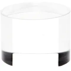 Plymor Clear Acrylic Solid Cylinder Round Display Riser, 1.5" H x 2" W