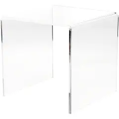 Plymor Clear Acrylic Beveled Square Display Riser