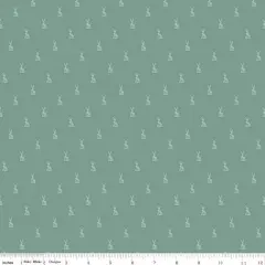 Emma Austen Family Crest Green 43"/44" Fabric Per Yard