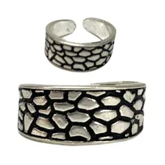 Adjustable Silver Toe Rings Pair Dainty Indian Bichiya Real Silver Feet Accessories Tribal Toe Rings Summer Beach Jewelry Comfort Fit Toe Rings for Women