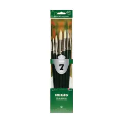 RSET-400R | Regis&trade; 7pc Oil & Acrylic Round Brush Set