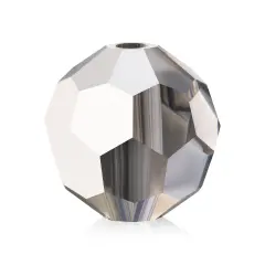 Preciosa 6mm Czech Glass Faceted Round Beads, 36pcs Labrador Halfcoat