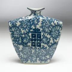 AA Importing 59724 Double Happiness Narrow Vase