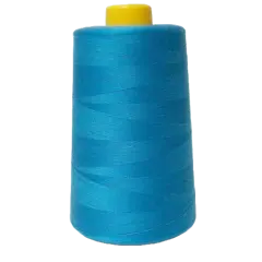 1 Pack of Turquoise Spools Sewing Thread All Purpose Overlock Cone Soft 6000 Yard