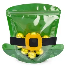 Leprechaun Hat Shaped Pouch 8 1/2" x 3" x 7 3/4" 100 Pack SP7LHZ