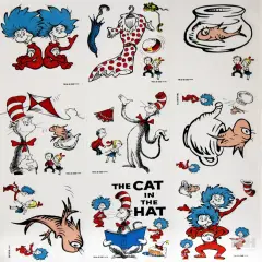 The Cat In The Hat Vintage Stickers