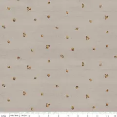 Acorn Ditsy in Tan (c16214-tan) | Covered Bridges in Fall | Tara Reed | Riley Blake